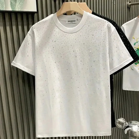 New Luxury Men's T-shirt Hot Diamond