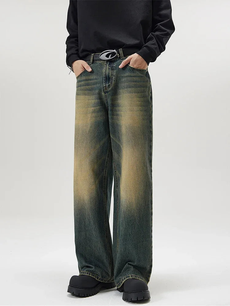 4 Colors Men Baggy Jeans