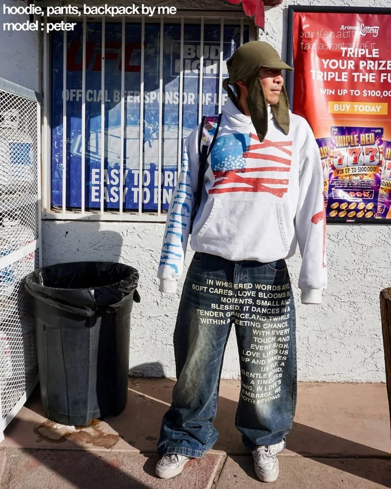 Y2K men Jeans vintage jeans streetwear gothic