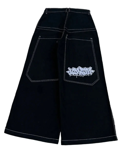 Y2K Baggy Jeans men Harajuku 2000s vintage Embroidered high quality
