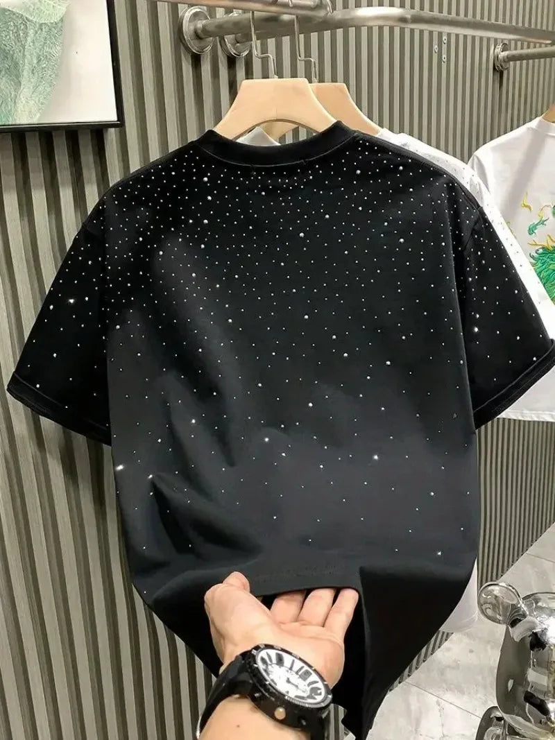 New Luxury Men's T-shirt Hot Diamond