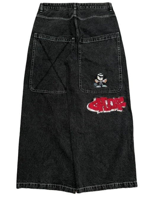 Y2K Baggy Jeans men Harajuku 2000s vintage Embroidered high quality