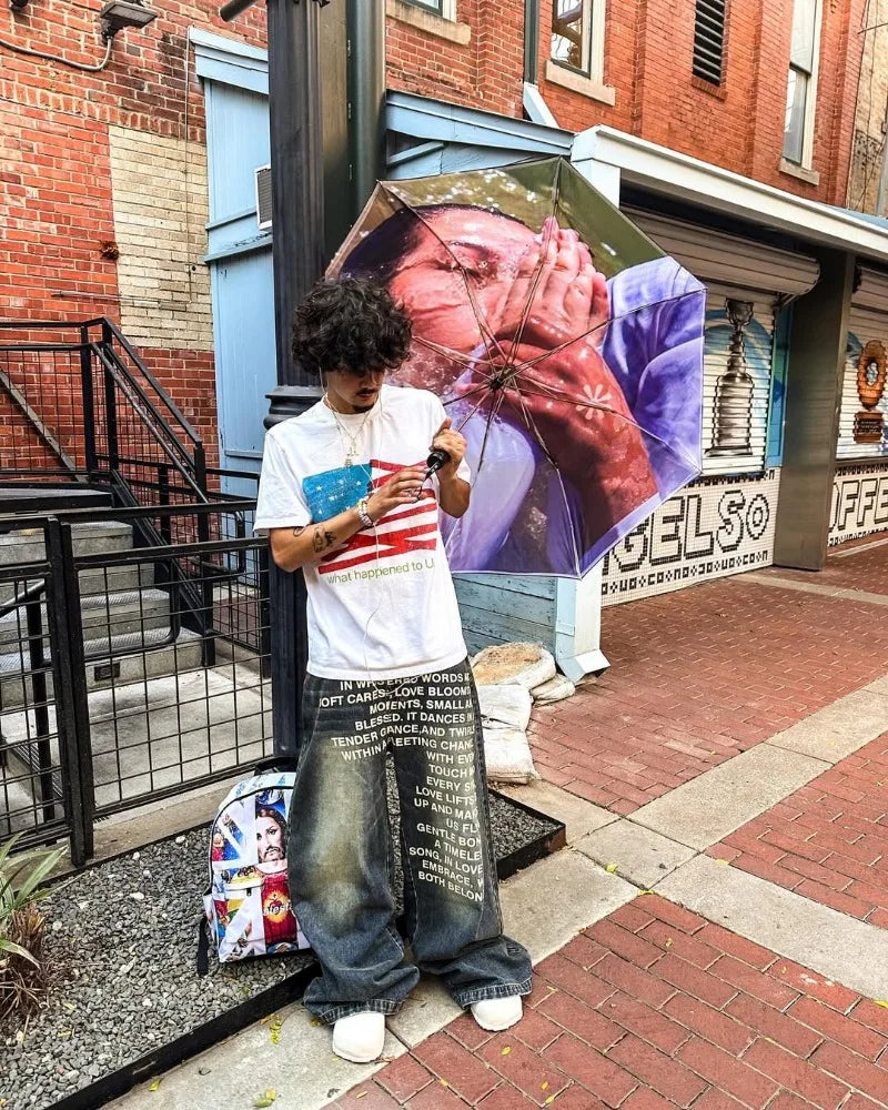 Y2K men Jeans vintage jeans streetwear gothic