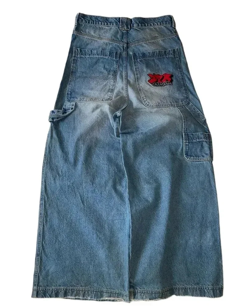 Y2K Baggy Jeans men Harajuku 2000s vintage Embroidered high quality