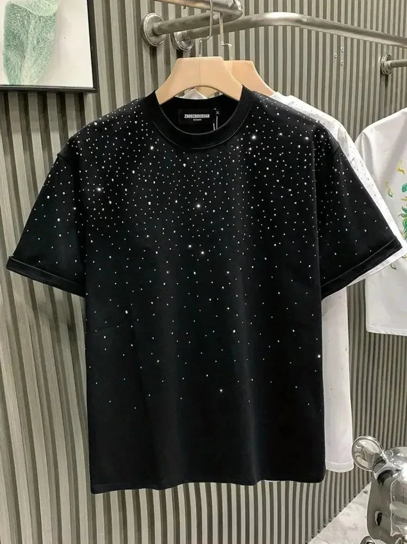New Luxury Men's T-shirt Hot Diamond